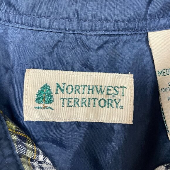 Northwest Territory Mens Medium Plaid Shirt Acrylic Nylon Western Style a0955 - Picture 7 of 7